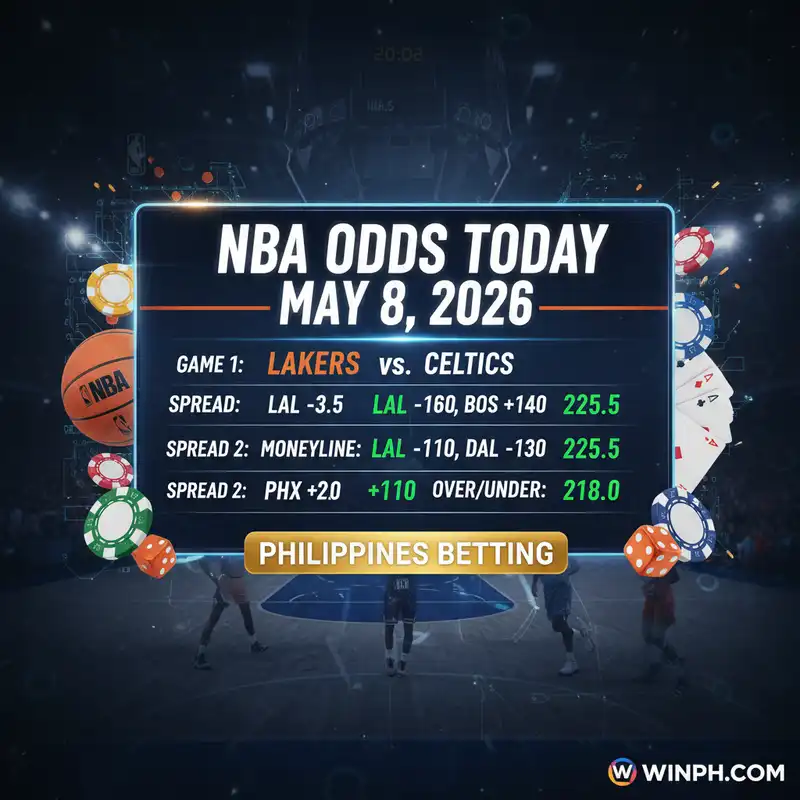NBA Odds Today Mayo 8 2026